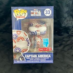 Funko Pop Art Series Captain America #33, Unopened.